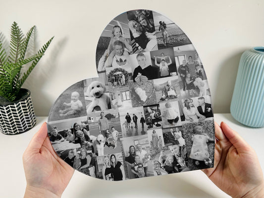 30cm Heart Photo Collage