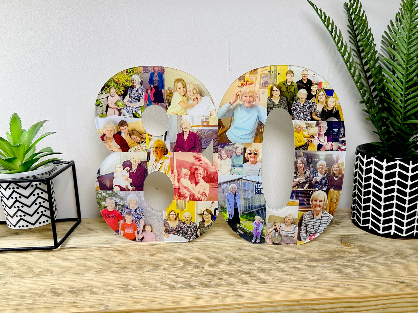 Acrylic Photo Number Collage, Birthday Gift, Photo Gift, Personalised gift,