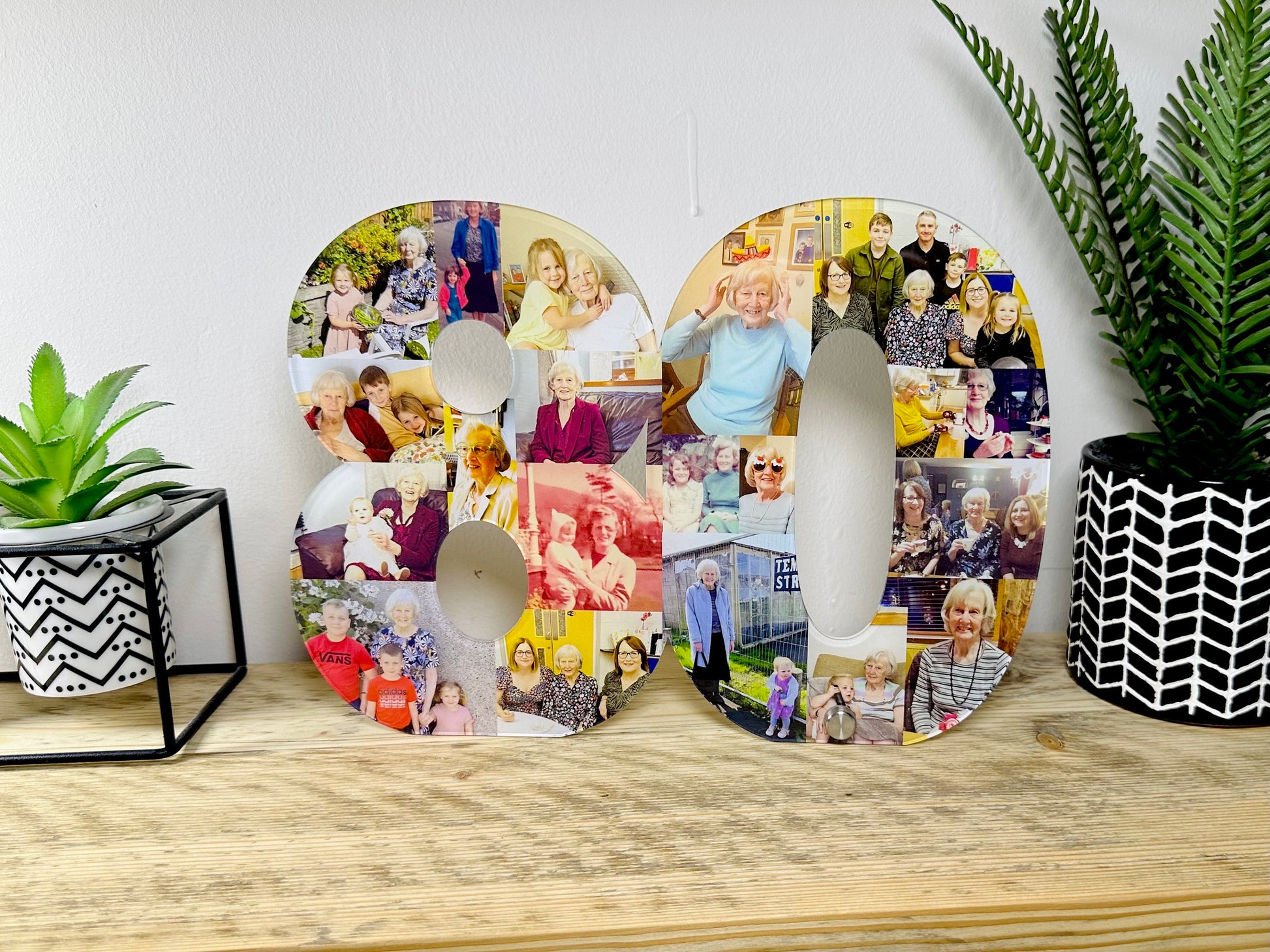 Acrylic Photo Number Collage, Birthday Gift, Photo Gift, Personalised gift,