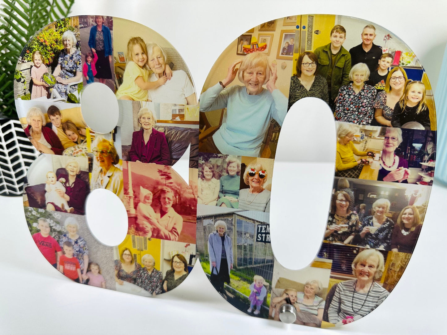Acrylic Photo Number Collage, Birthday Gift, Photo Gift, Personalised gift,