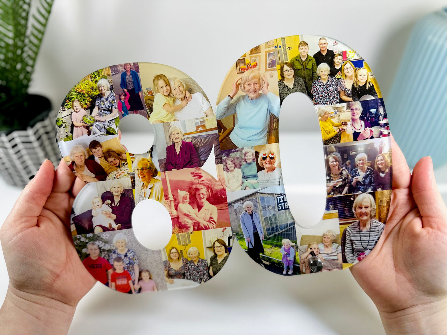 Acrylic Photo Number Collage, Birthday Gift, Photo Gift, Personalised gift,