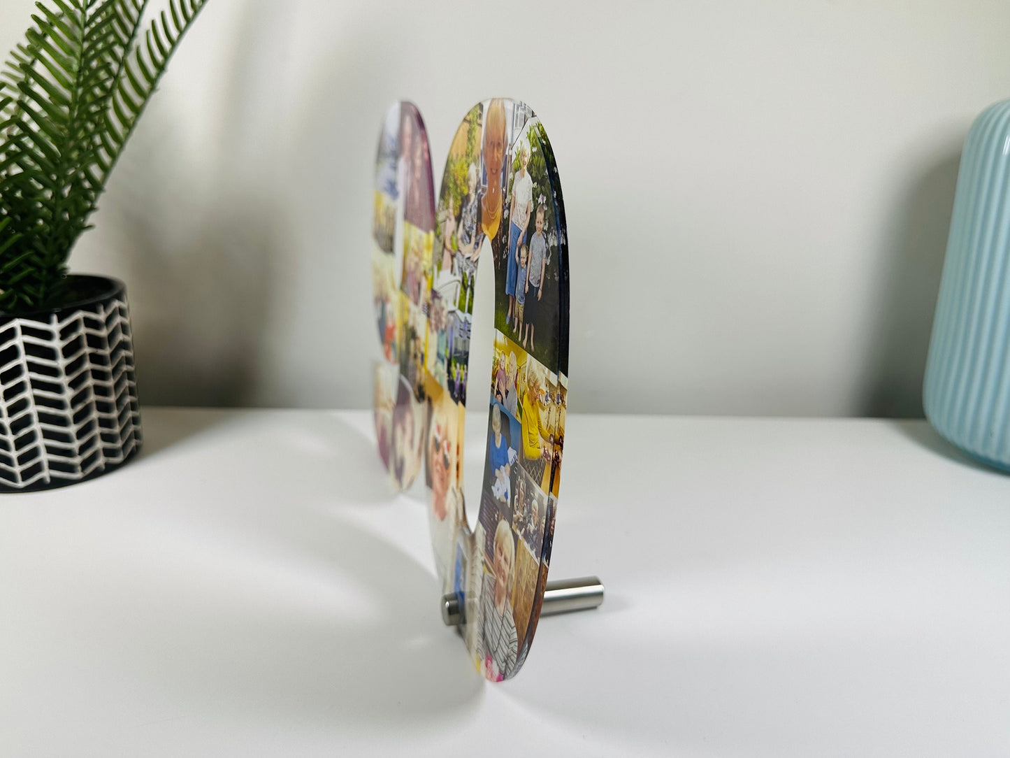 Acrylic Photo Number Collage, Birthday Gift, Photo Gift, Personalised gift,