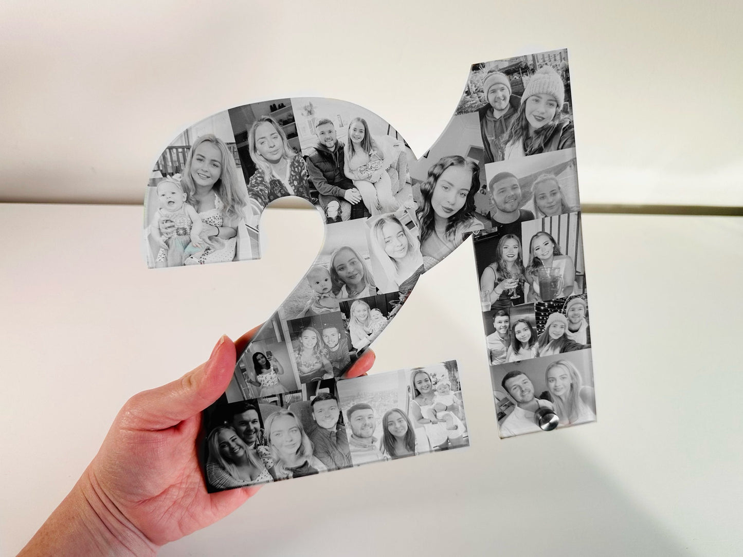 Photo Number, Photo Collage, Birthday Gift, Photo Gift, Photo letter, Personalised gift,
