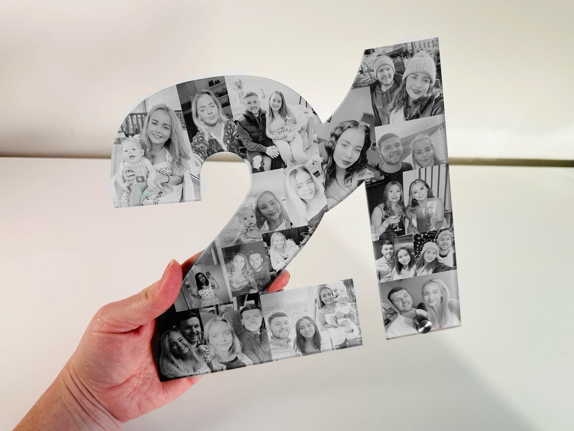 Photo Number, Photo Collage, Birthday Gift, Photo Gift, Photo letter, Personalised gift,