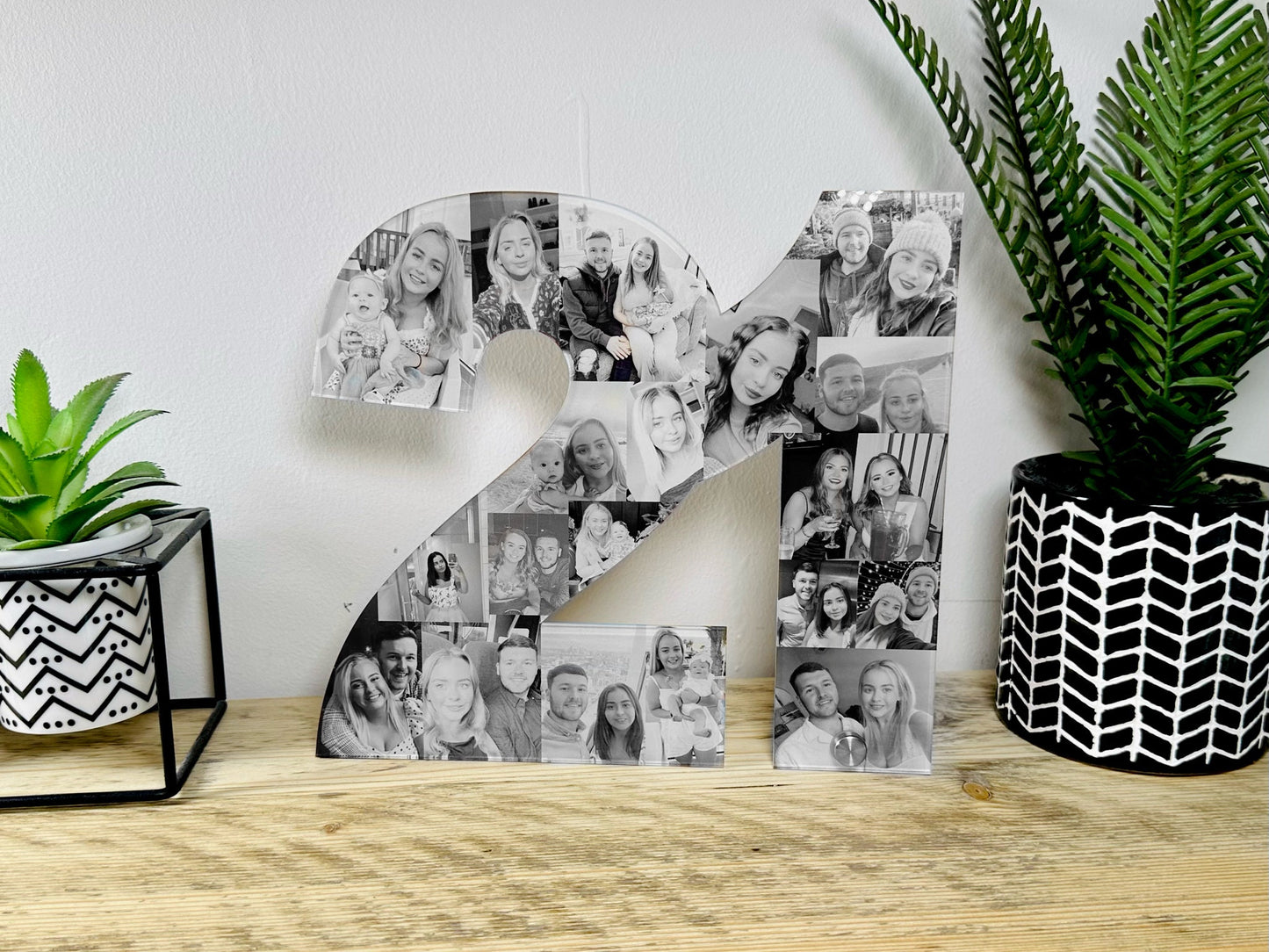 Photo Number, Photo Collage, Birthday Gift, Photo Gift, Photo letter, Personalised gift,