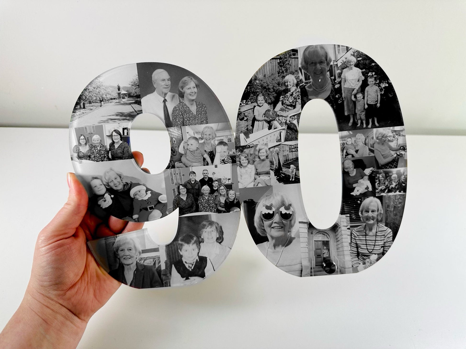 Acrylic Photo Number Collage, Birthday Gift, Photo Gift, Personalised gift,