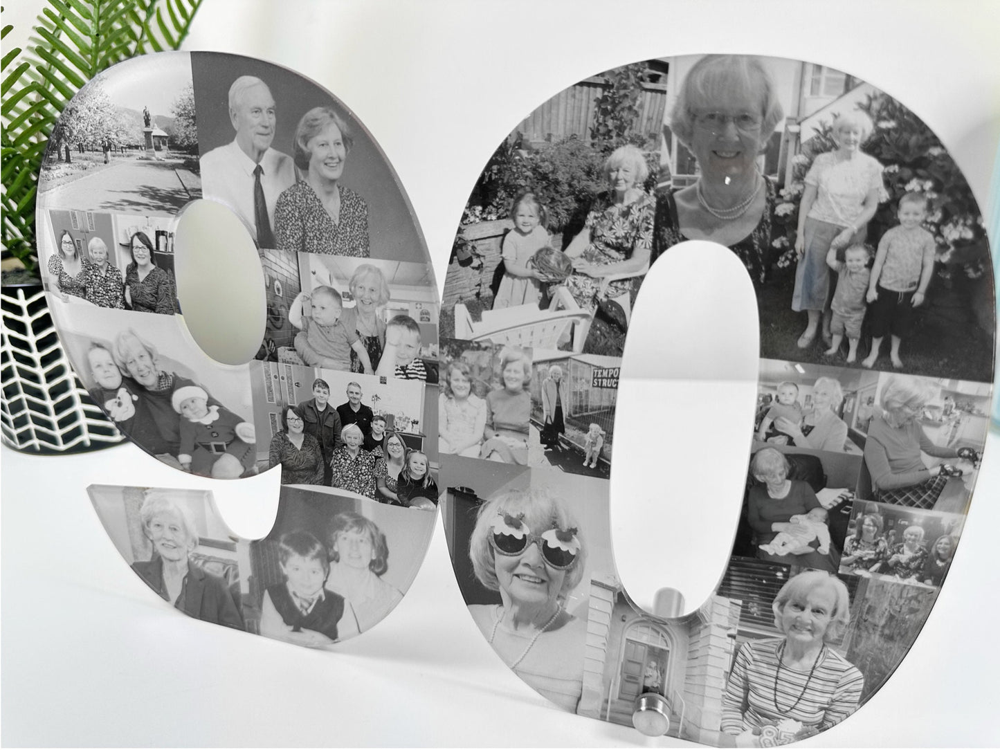 Acrylic Photo Number Collage, Birthday Gift, Photo Gift, Personalised gift,