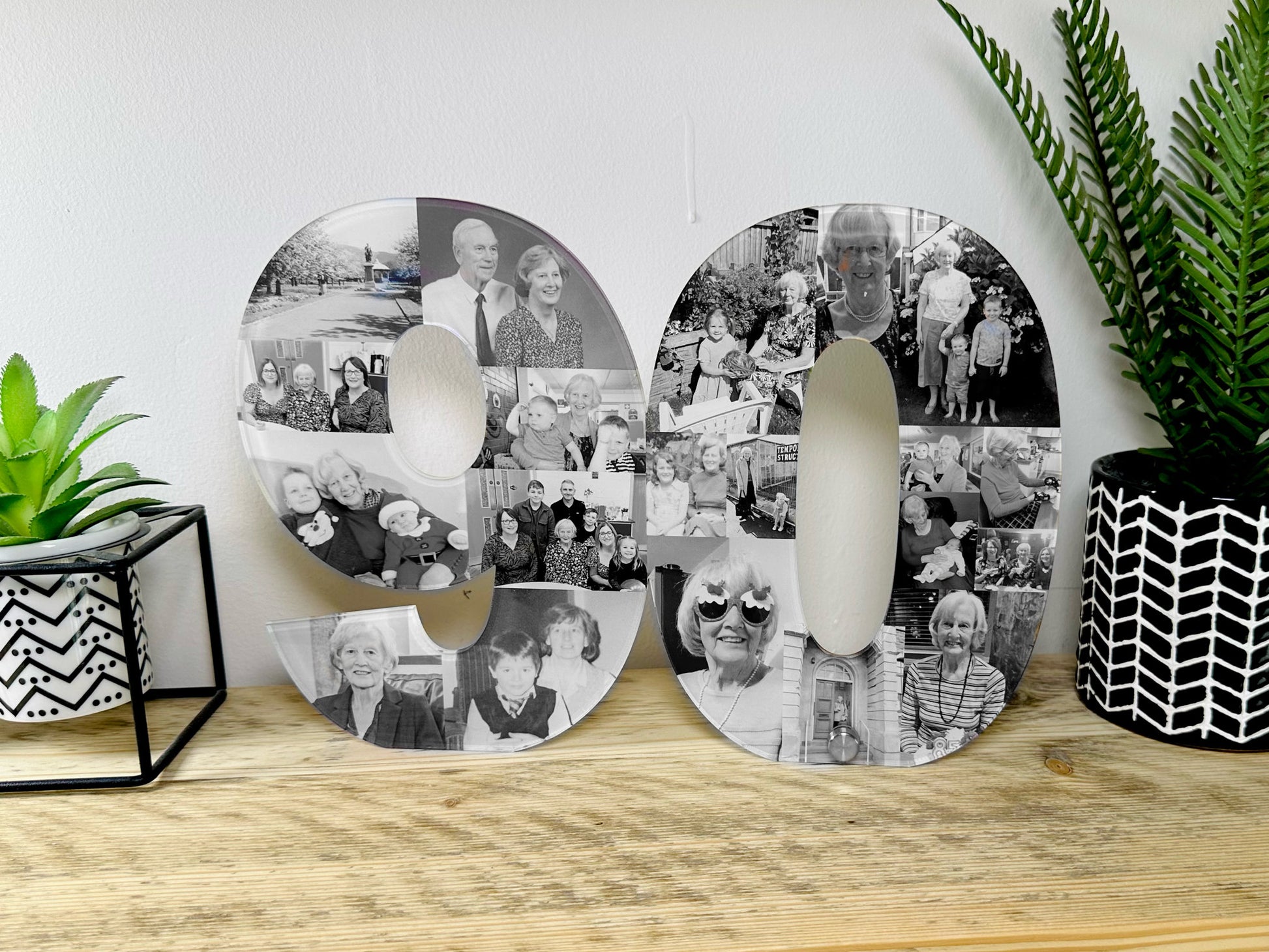 Acrylic Photo Number Collage, Birthday Gift, Photo Gift, Personalised gift,