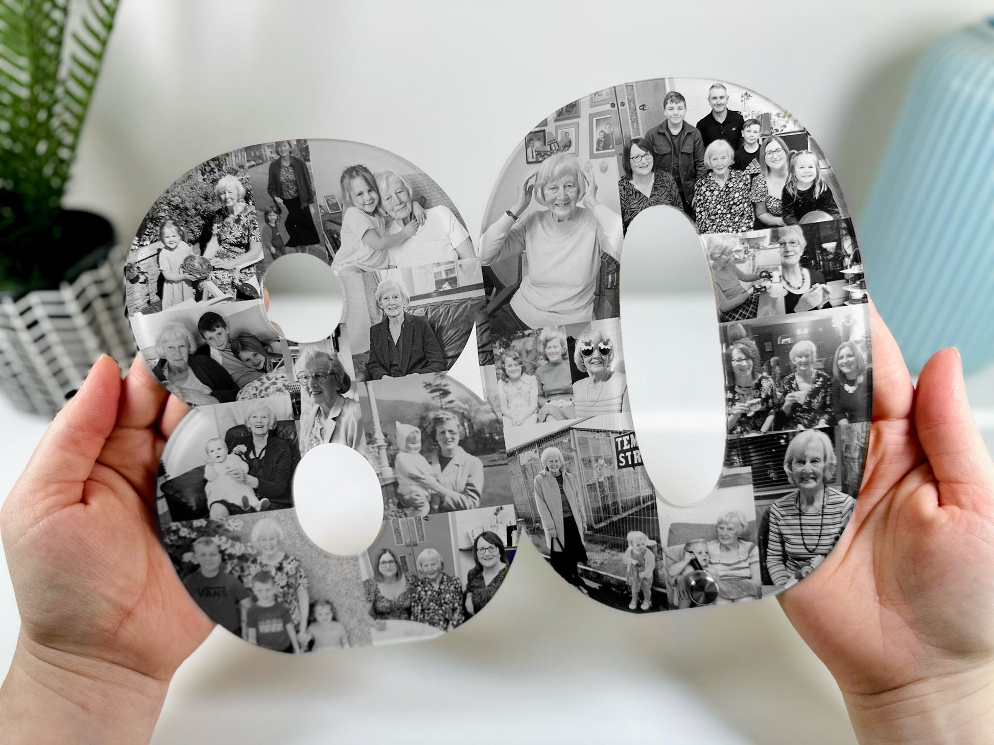 Acrylic Photo Number Collage, Birthday Gift, Photo Gift, Personalised gift,