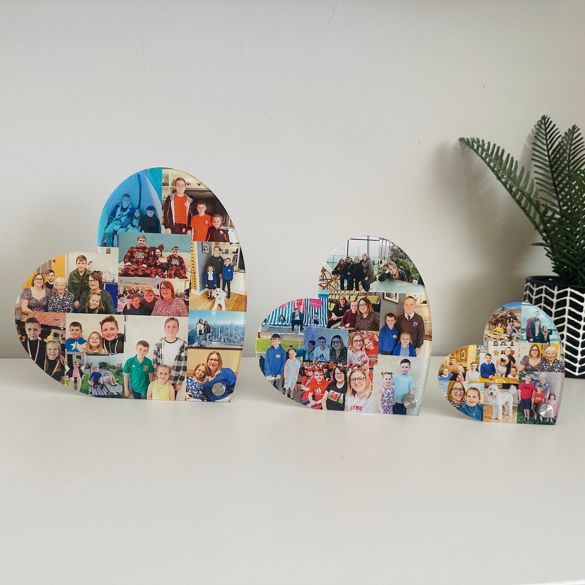 Acrylic Photo Hearts, Photo Collage, Heart Collage, Photo Gift, Personalised gift,
