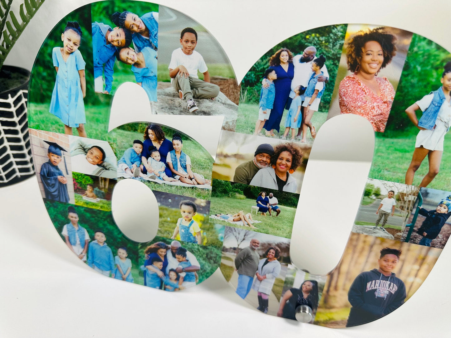 Acrylic Photo Number Collage, Birthday Gift, Photo Gift, Personalised gift,