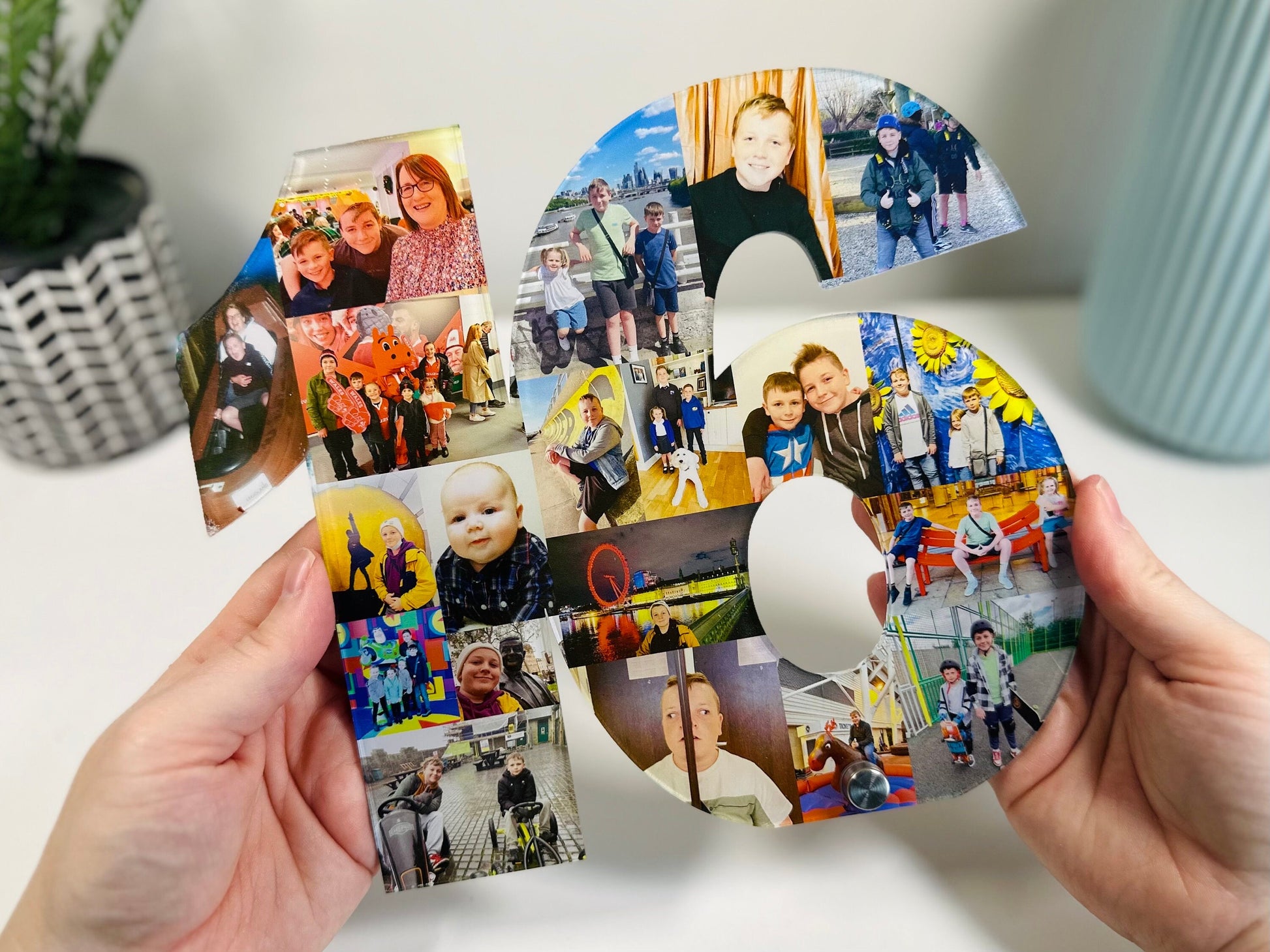 Acrylic Photo Number, Photo Collage, Birthday Gift, Photo Gift, Photo letter, Personalised gift,