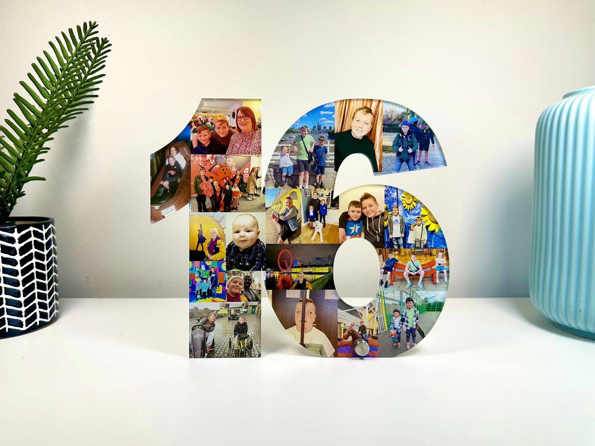 Acrylic Photo Number, Photo Collage, Birthday Gift, Photo Gift, Photo letter, Personalised gift,