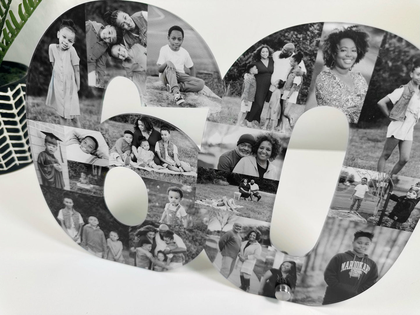 Acrylic Photo Number Collage, Birthday Gift, Photo Gift, Personalised gift,