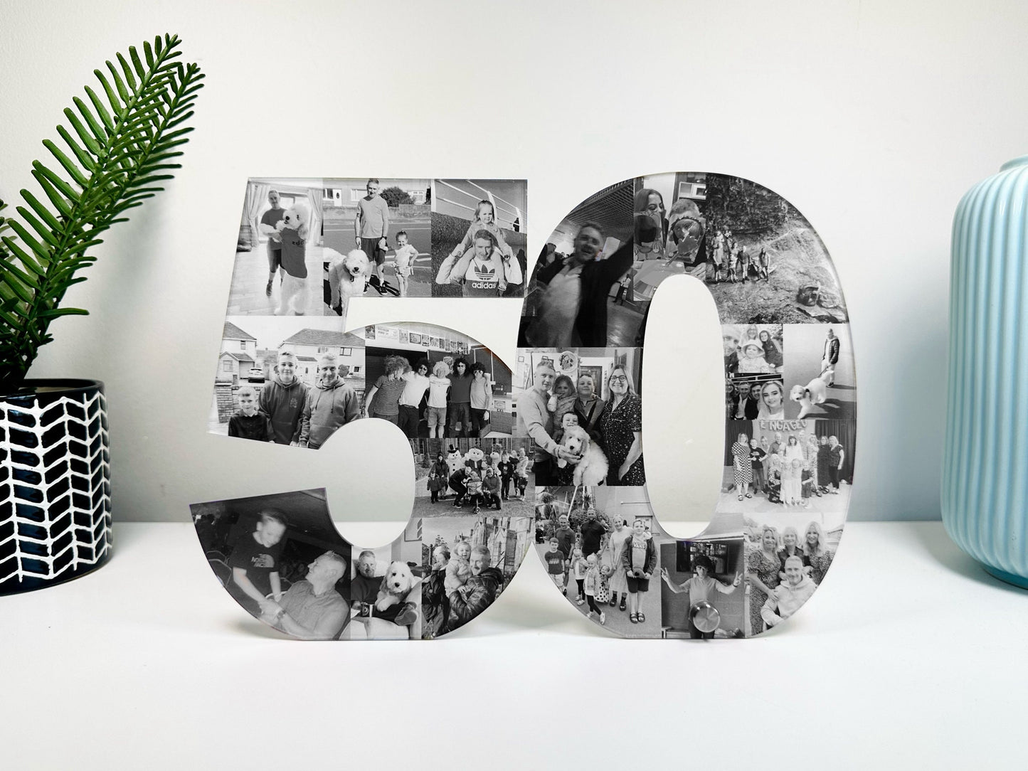 Acrylic Photo Number, Photo Collage, Birthday Gift, Photo Gift, Photo letter, Personalised gift,