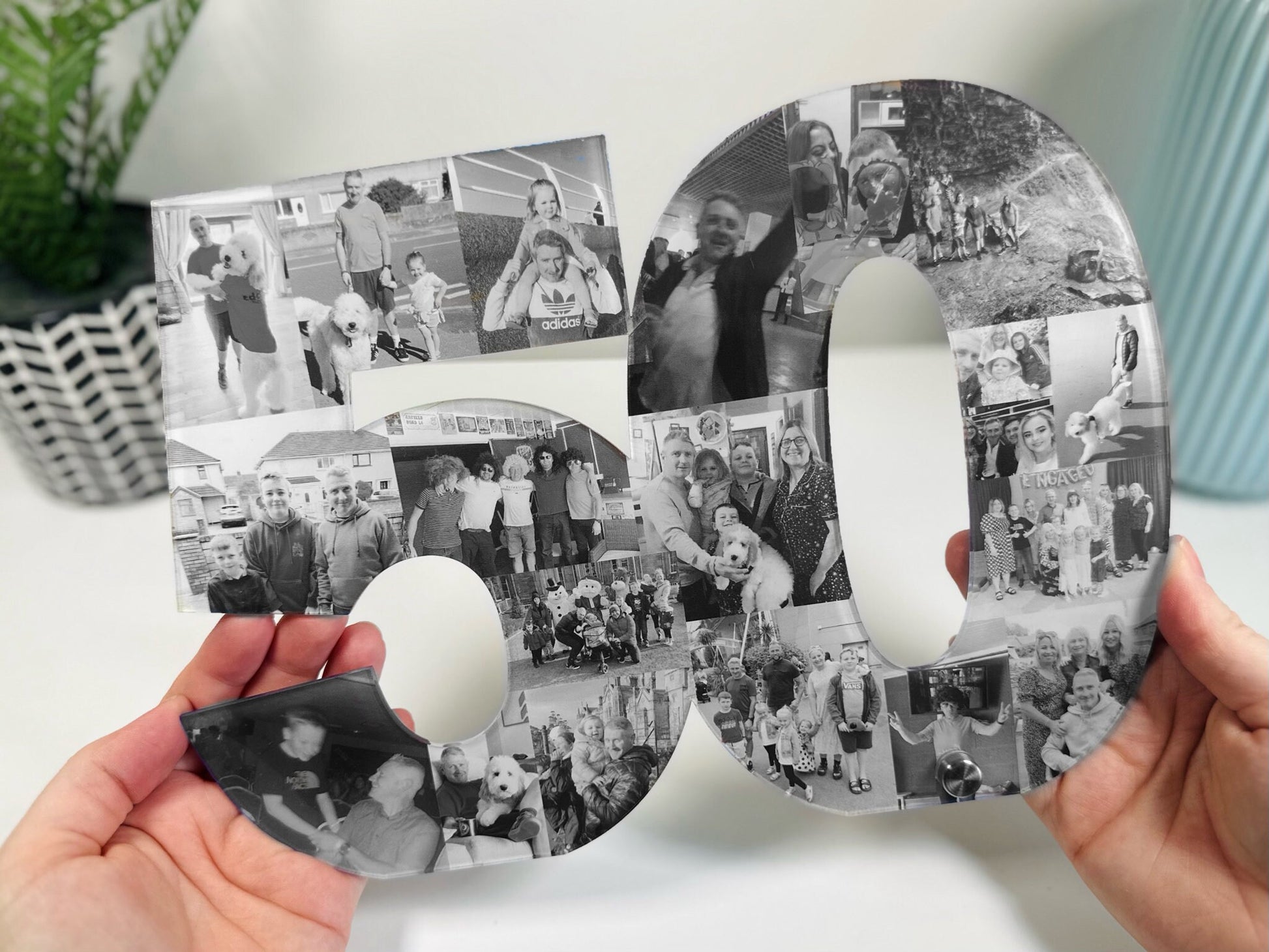 Acrylic Photo Number, Photo Collage, Birthday Gift, Photo Gift, Photo letter, Personalised gift,