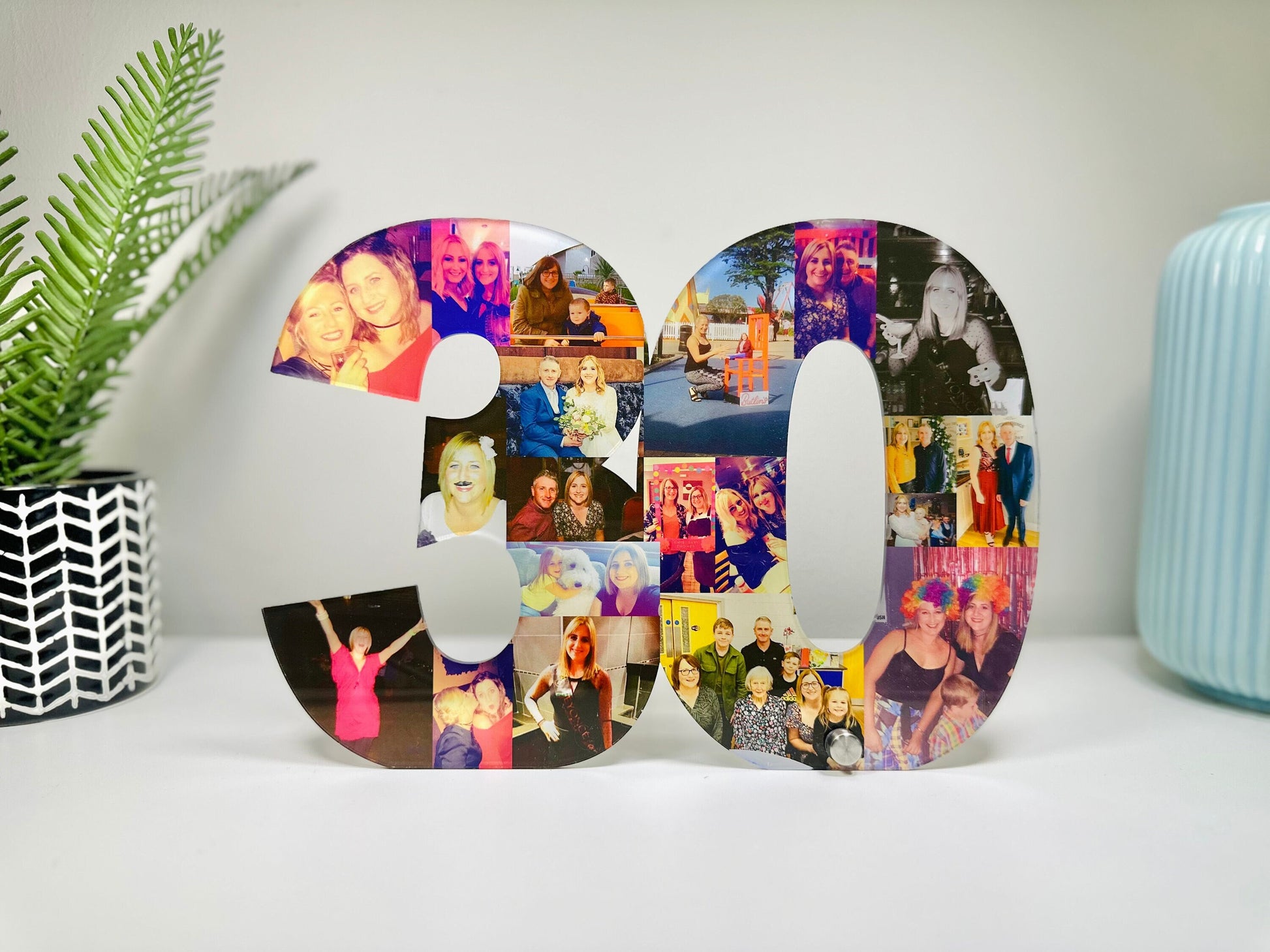 Photo Number, Photo Collage, Birthday Gift, Photo Gift, Photo letter, Personalised gift,