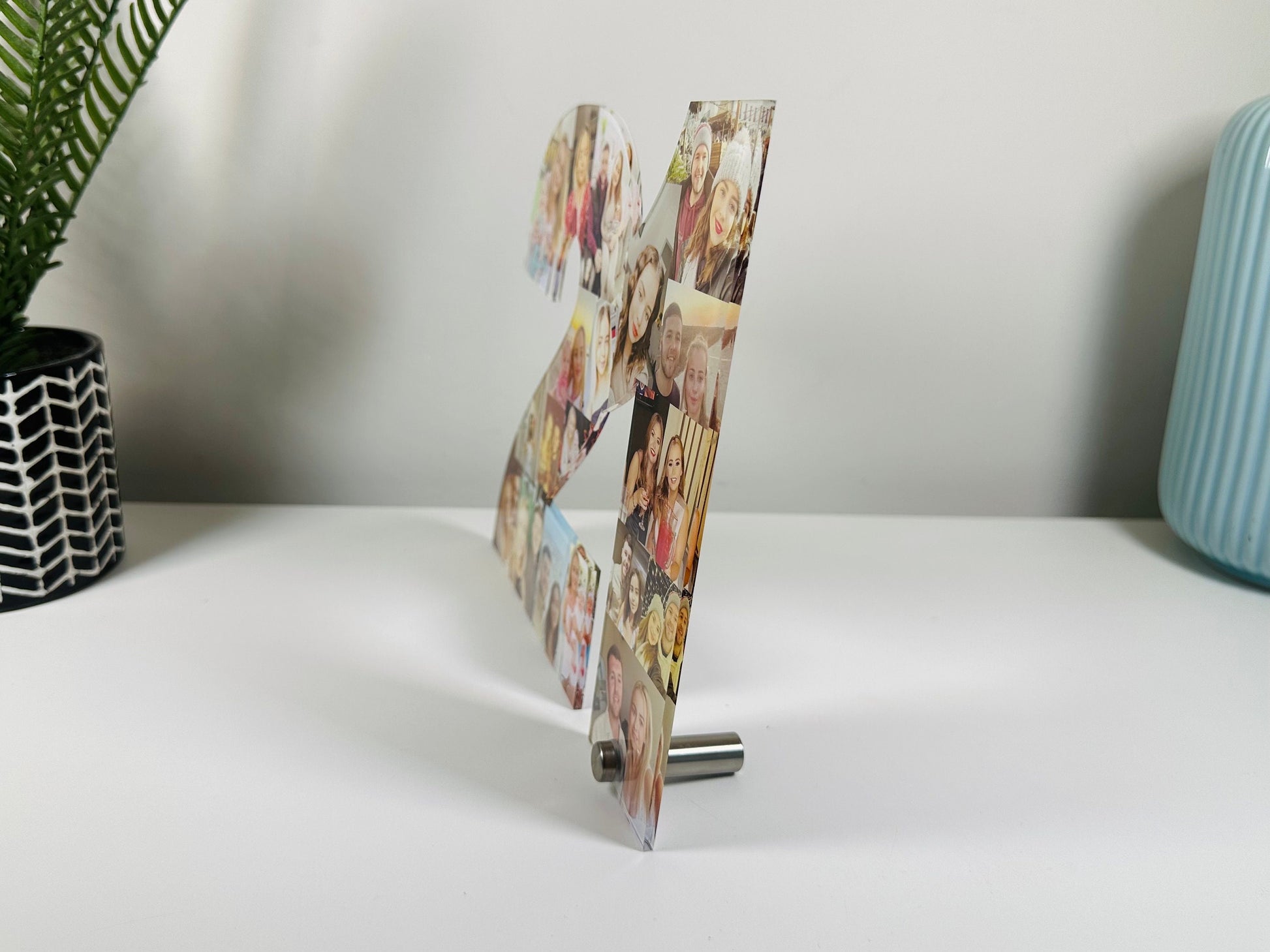 Acrylic Photo Number Collage, Birthday Gift, Photo Gift, Personalised gift,