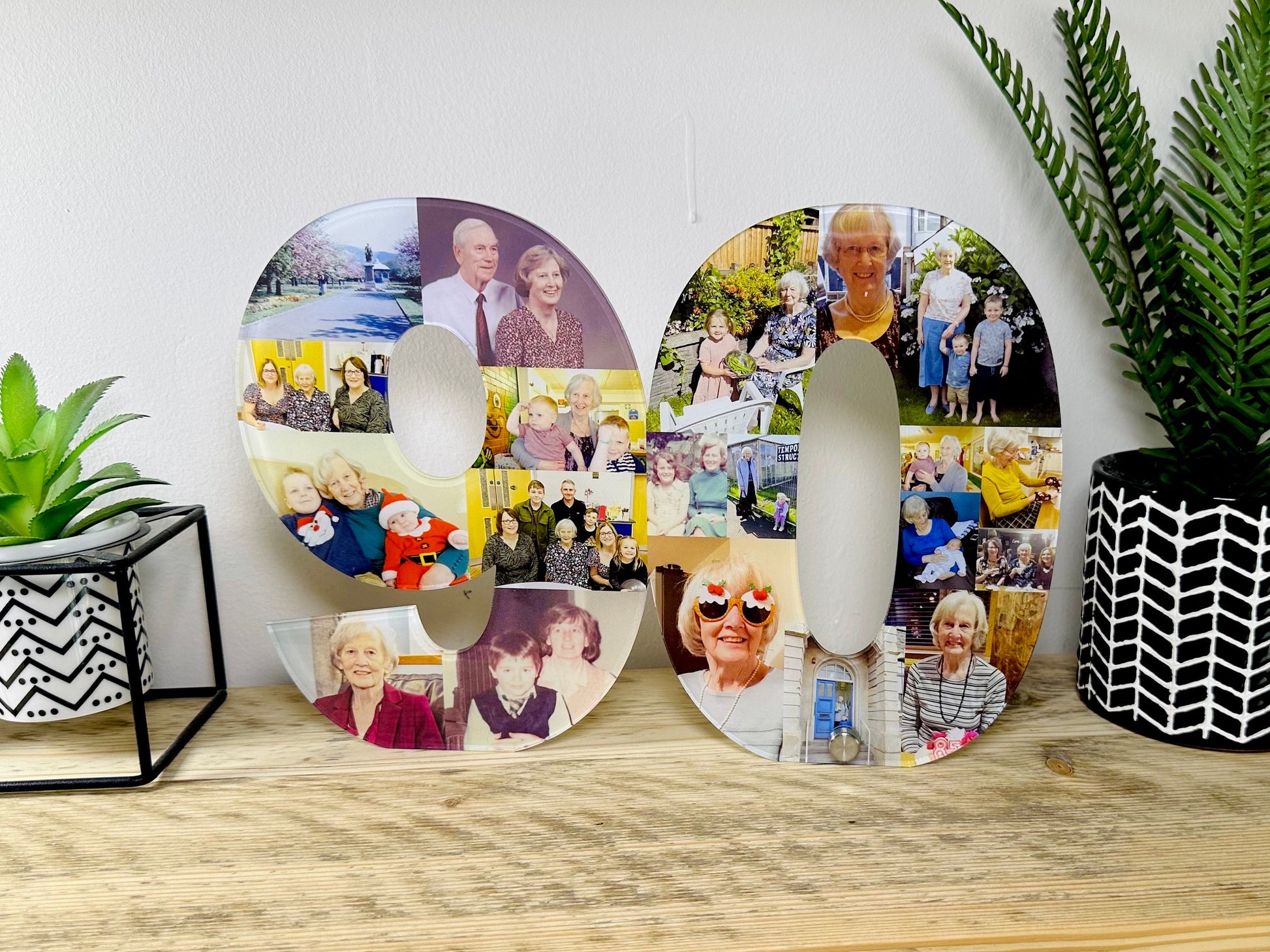 Acrylic Photo Number Collage, Birthday Gift, Photo Gift, Personalised gift,
