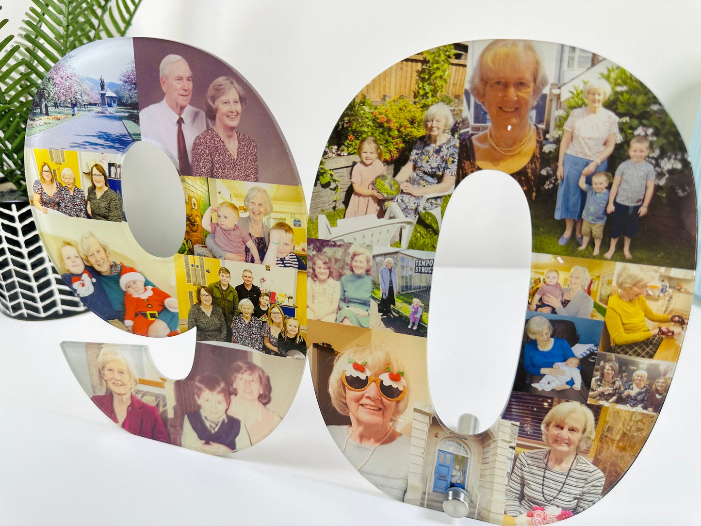 Acrylic Photo Number Collage, Birthday Gift, Photo Gift, Personalised gift,
