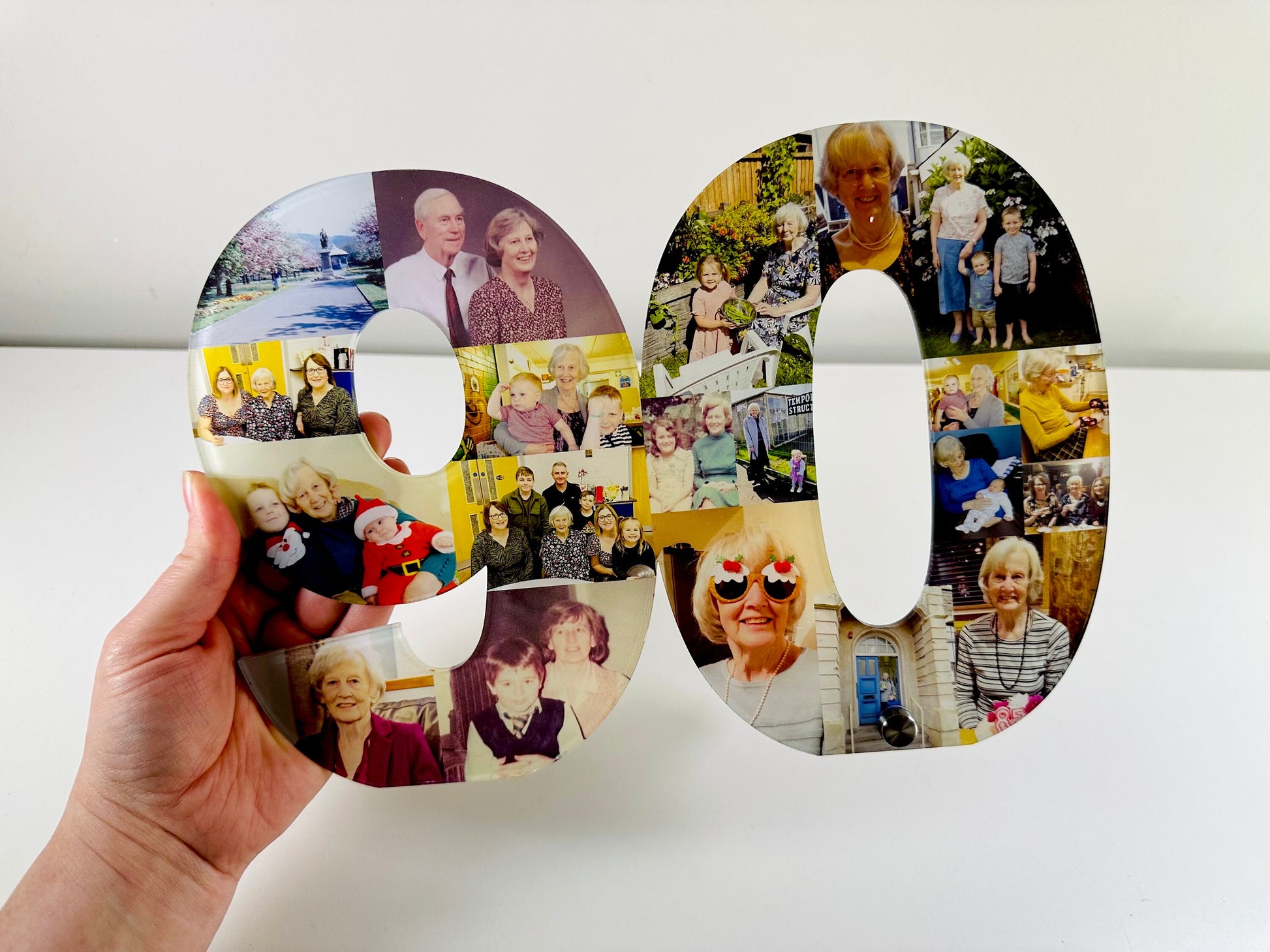 Acrylic Photo Number Collage, Birthday Gift, Photo Gift, Personalised gift,