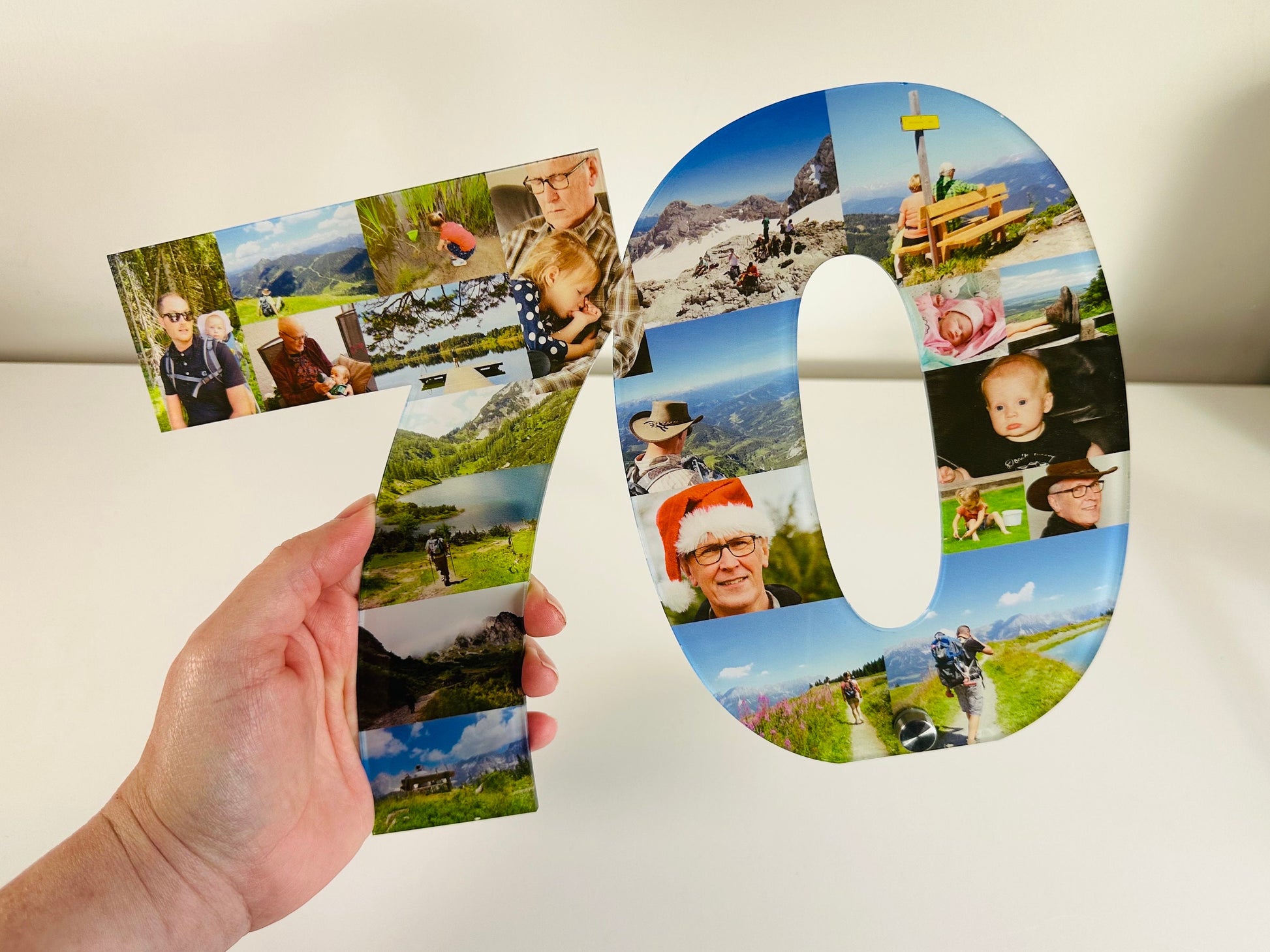 Acrylic Photo Number, Photo Collage, Birthday Gift, Photo Gift, Photo letter, Personalised gift,