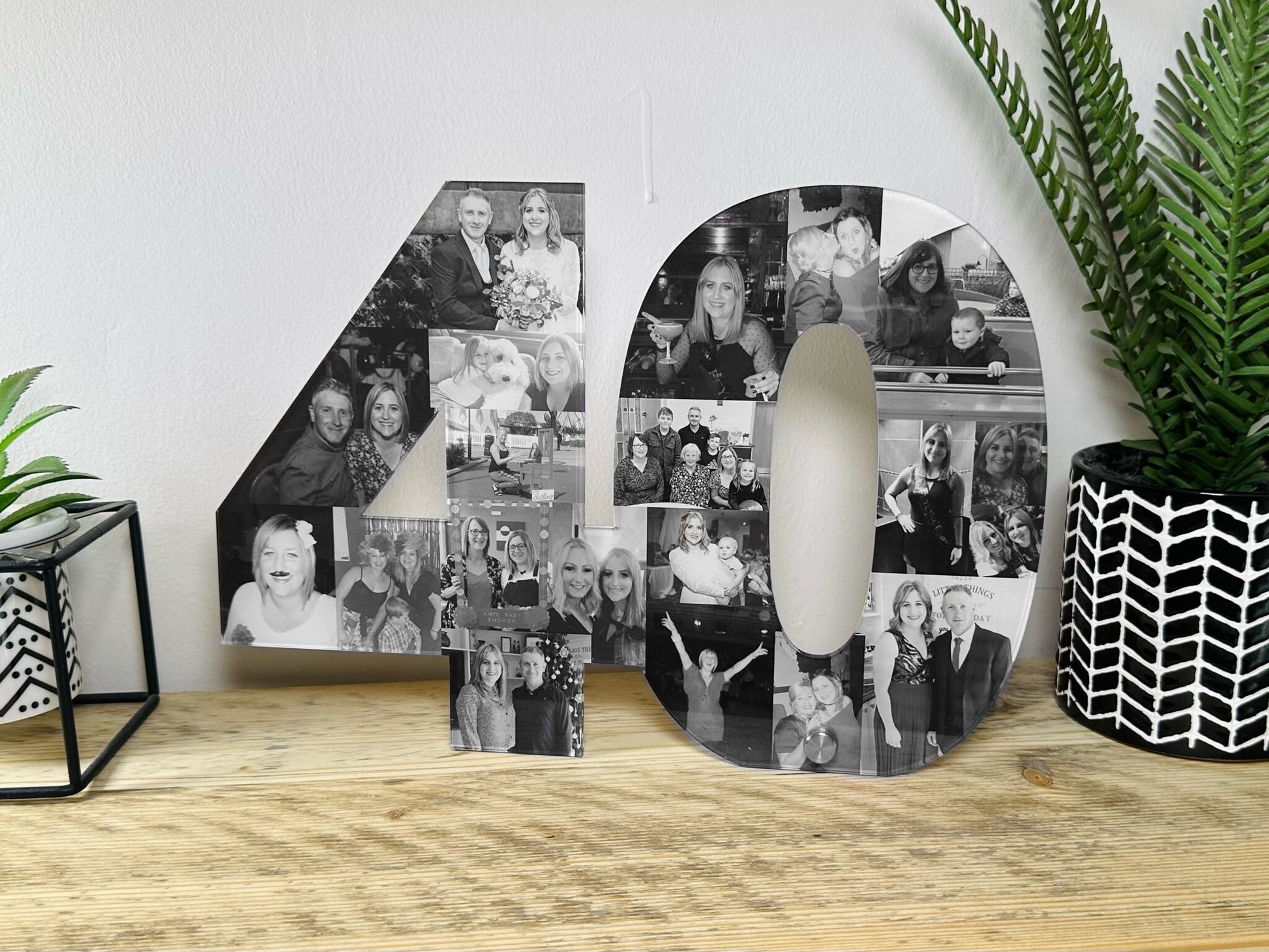 Acrylic Photo Number Collage, Birthday Gift, Photo Gift, Personalised gift,