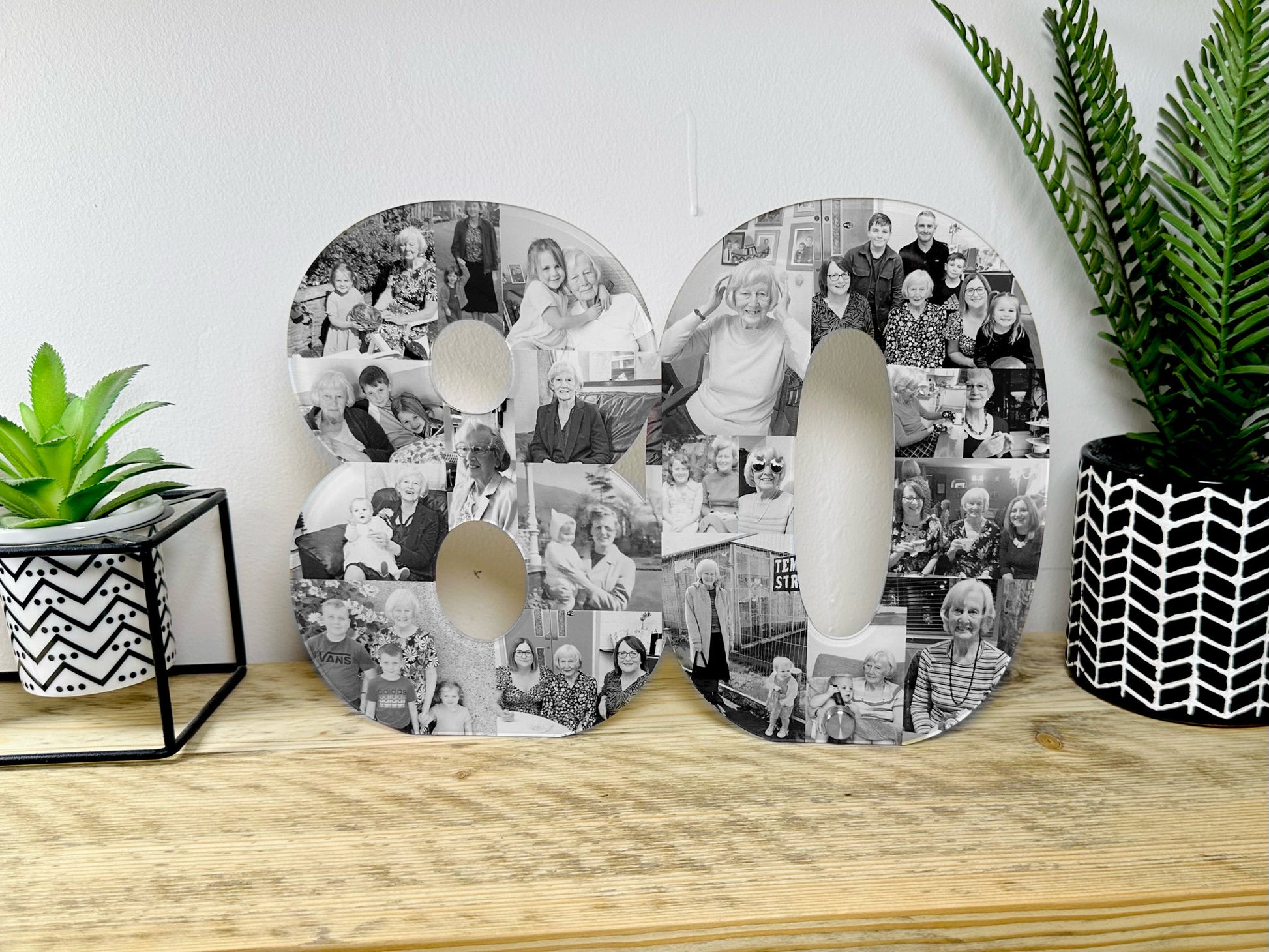 Acrylic Photo Number Collage, Birthday Gift, Photo Gift, Personalised gift,