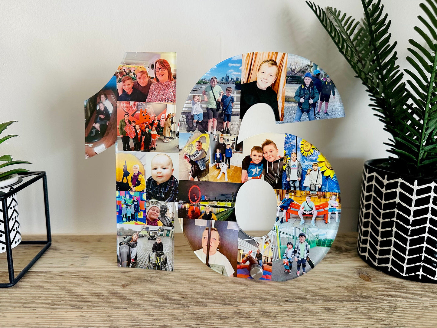 Acrylic Photo Number, Photo Collage, Birthday Gift, Photo Gift, Photo letter, Personalised gift,