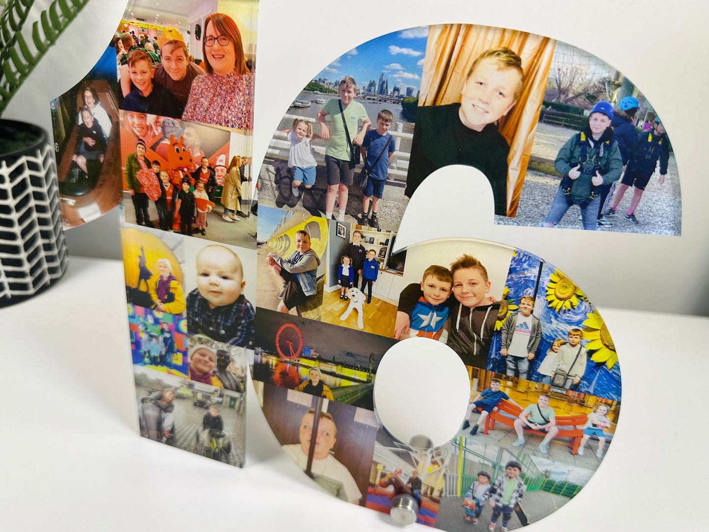 Acrylic Photo Number, Photo Collage, Birthday Gift, Photo Gift, Photo letter, Personalised gift,