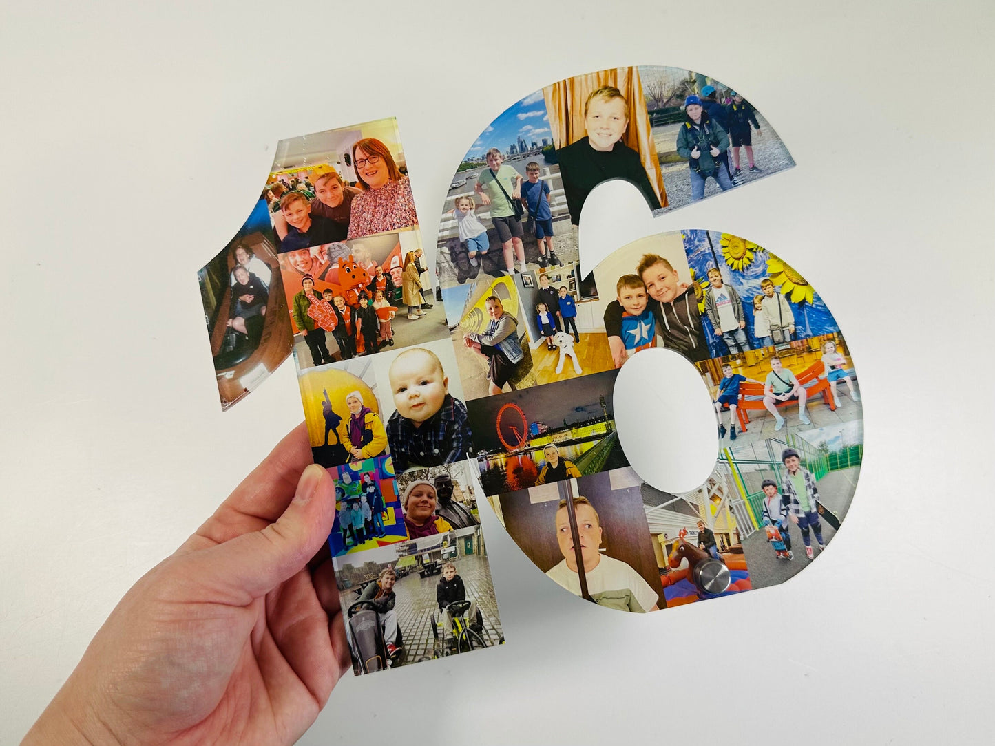 Acrylic Photo Number, Photo Collage, Birthday Gift, Photo Gift, Photo letter, Personalised gift,