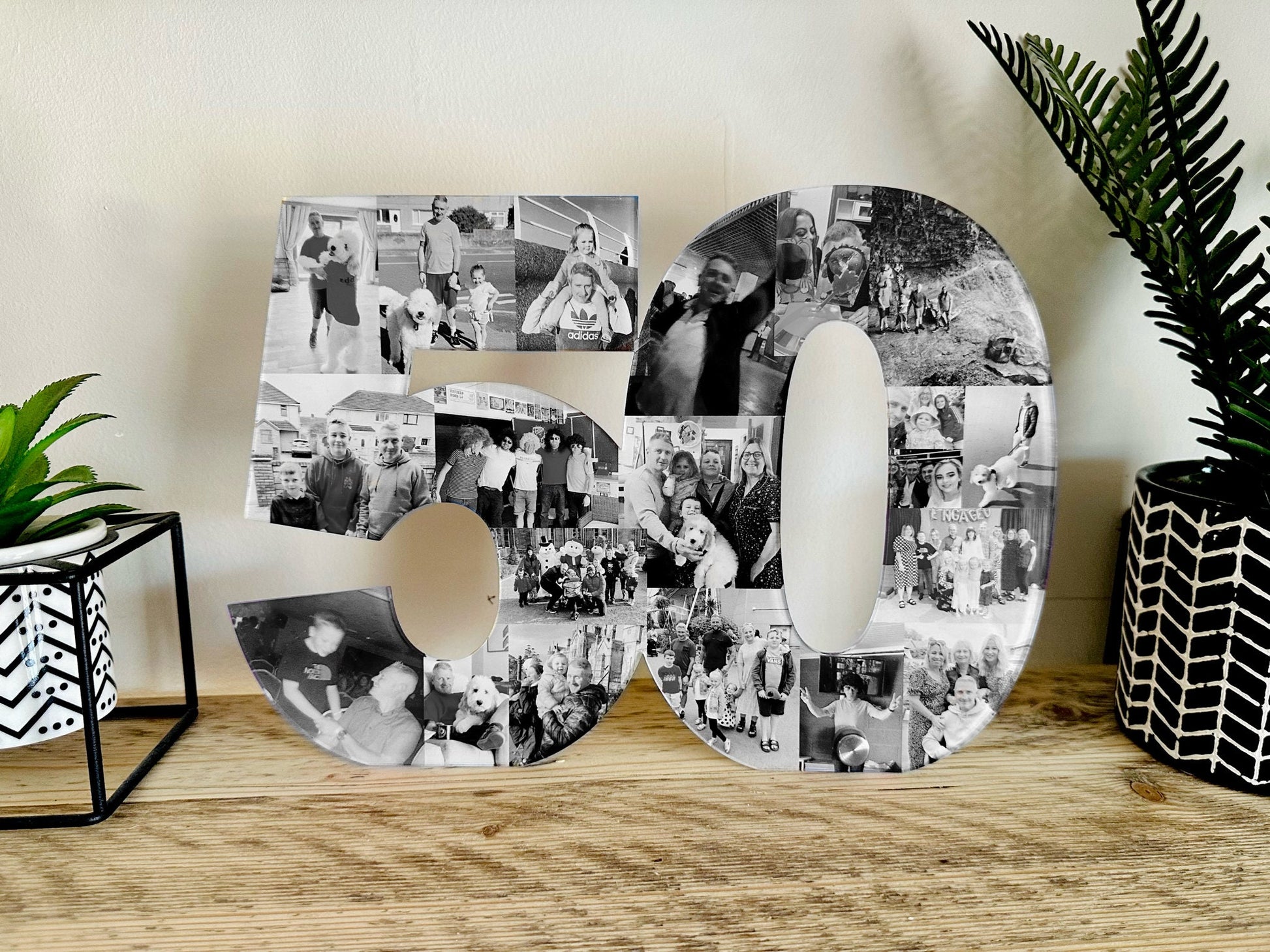 Acrylic Photo Number, Photo Collage, Birthday Gift, Photo Gift, Photo letter, Personalised gift,
