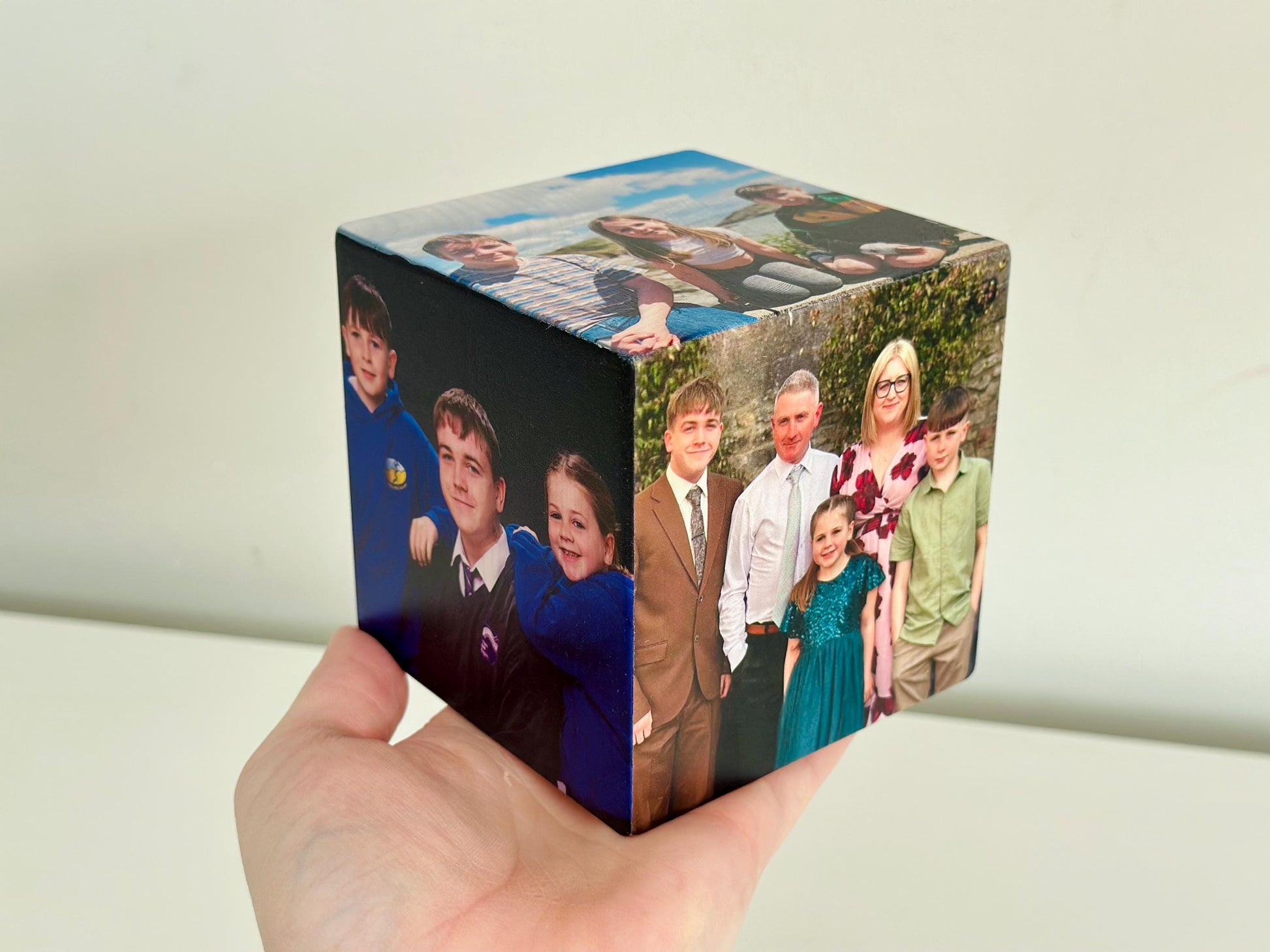 Photo Cube, Photo Block - Photo Gift Idea, wooden photo block, photo keepsake, wooden block, handmade gift, photo gift,