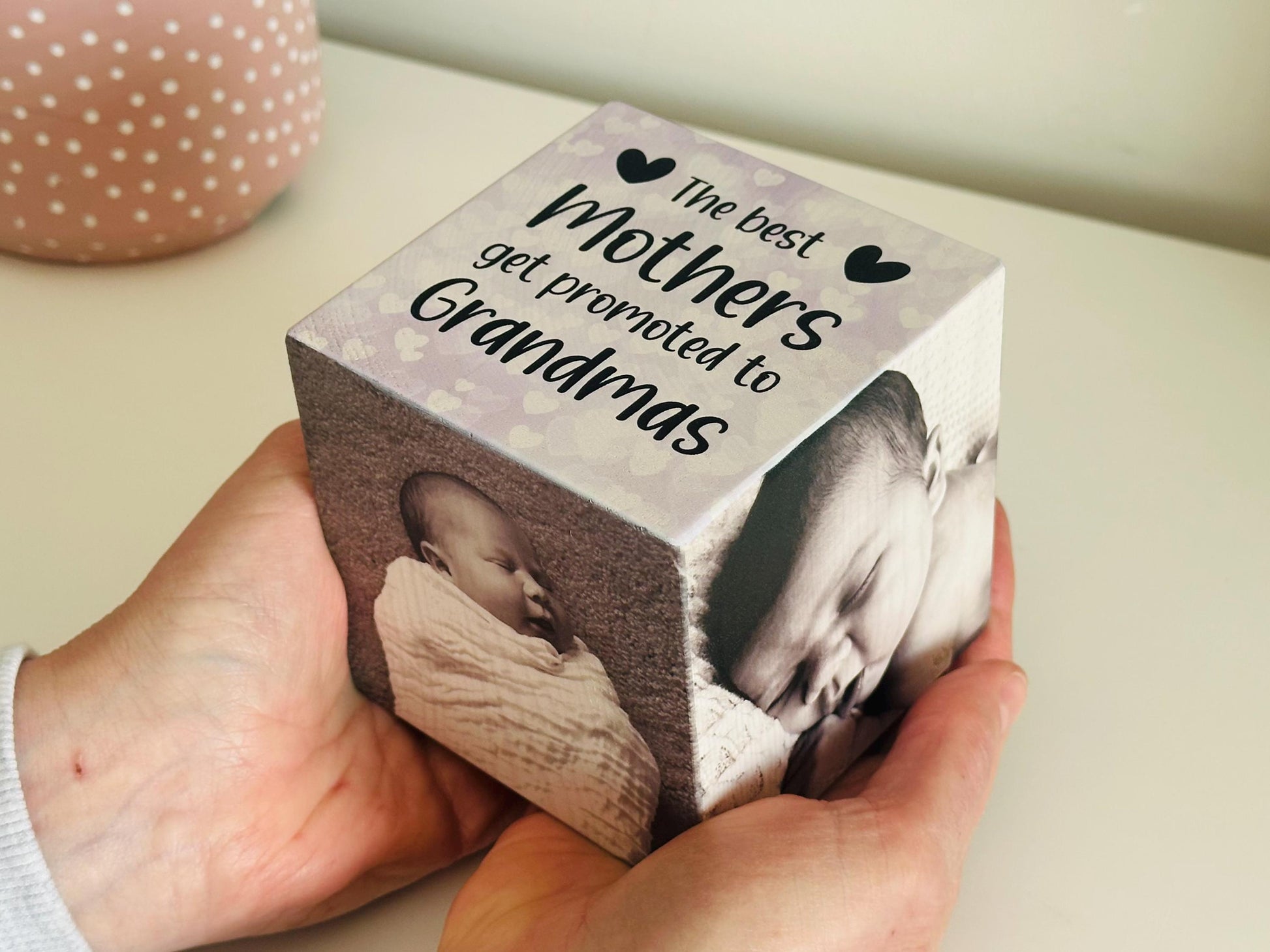 Best Mothers Photo Cube, Photo Block - Photo Idea, wooden photo block, photo keepsake, wooden block, handmade gift, photo gift,