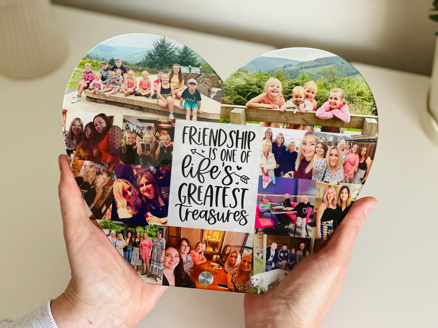 20cm Photo Heart Friendship Quote