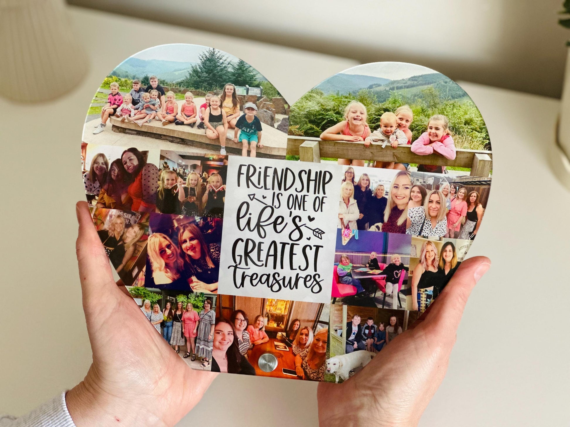 20cm Photo Heart Friendship Quote