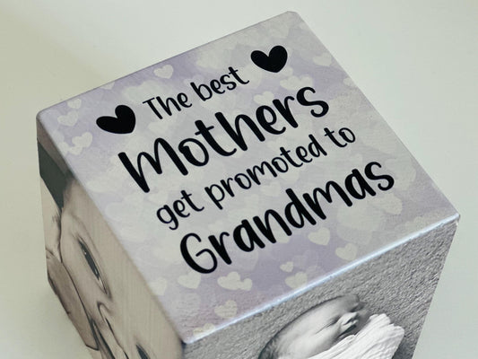 Best Mothers Photo Cube, Photo Block - Photo Idea, wooden photo block, photo keepsake, wooden block, handmade gift, photo gift,