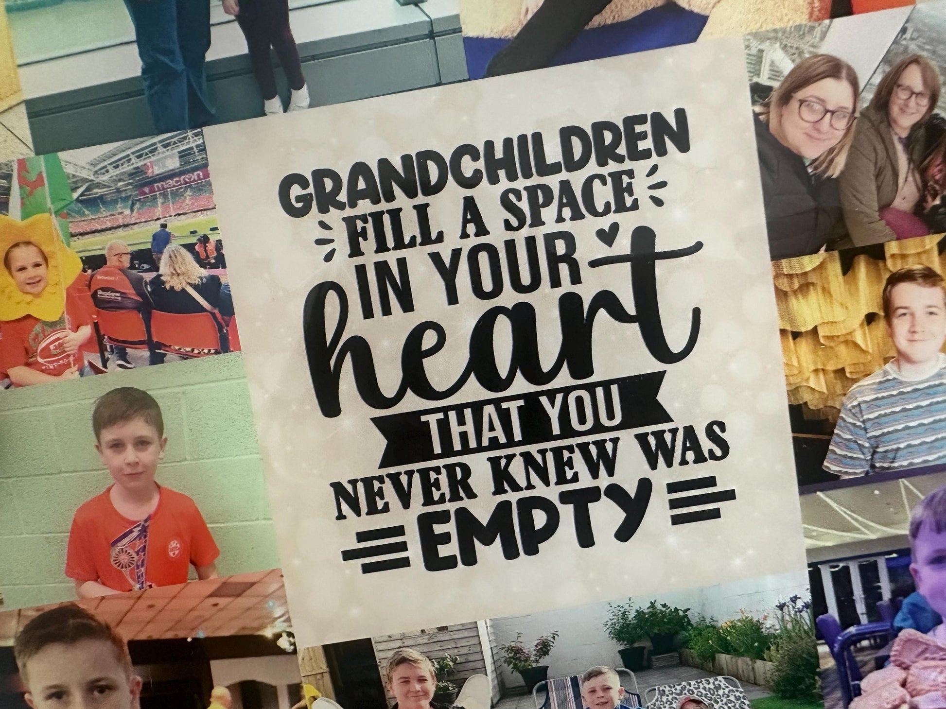 20cm Photo Heart, Photo Collage, Heart Collage, Photo Gift, Personalised gift, Grandchild, Grandparent Gift